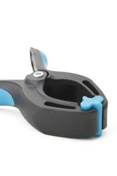 Plastic clamps Stock Photos