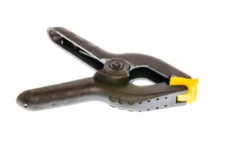 Plastic clamps Stock Photos