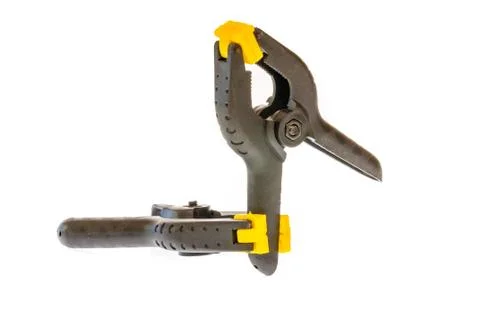 Plastic clamps Stock Photos