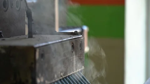 Plastic cleaning and melting for later use plastic recycling process. Stock Footage 128998628