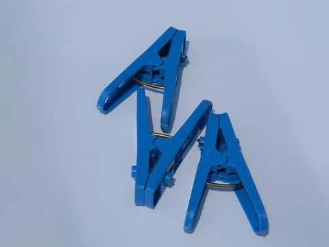 PLASTIC CLOTHES CLIP Stock Photos