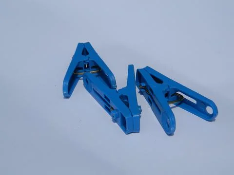 PLASTIC CLOTHES CLIP Stock Photos