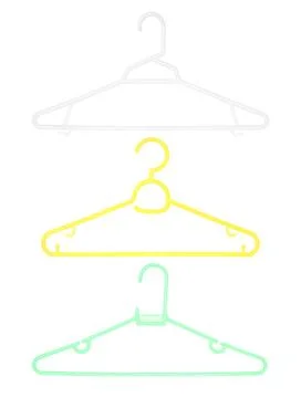 Plastic clothes hanger Stock Photos