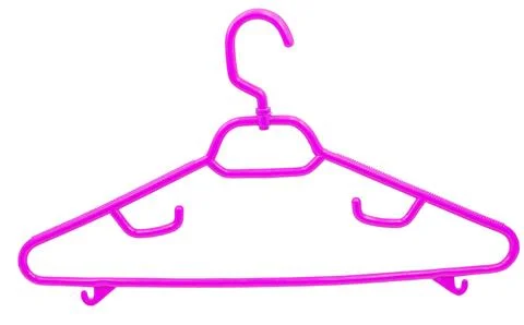 Plastic clothes hanger Stock Photos