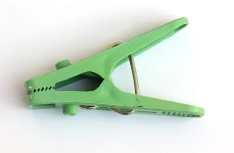 Plastic clothes pin Stock Photos