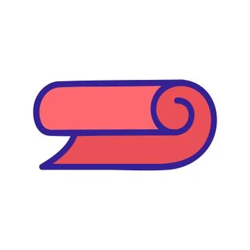 Plastic coil icon vector outline illustration Stock Illustration