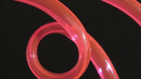Plastic colored straws, cocktail bubbles. close-up Stock Footage 81390188