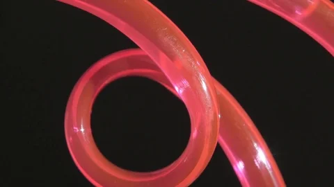 Plastic colored straws, cocktail bubbles. close-up Stock Footage 81391059