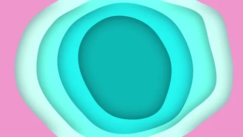 Plastic colorful shapes. Abstract background 3D animation seamless loop. 3D Stock Footage 147548024