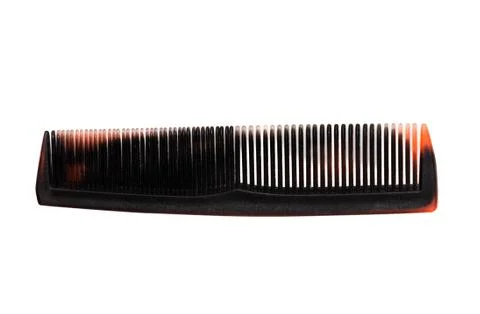 Plastic comb isolated on white background Stock Photos