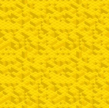 Plastic constructor game seamless pattern. Vector toy brick texture backgroun Illustrazione stock
