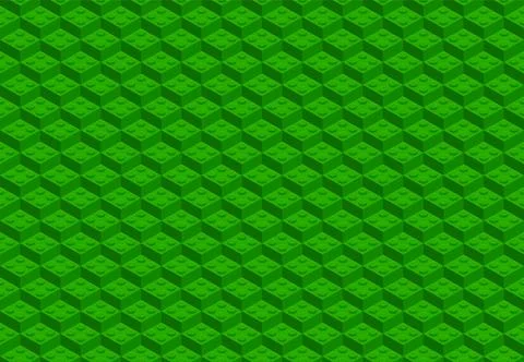 Plastic constructor game seamless pattern. Vector toy brick texture backgroun Illustrazione stock