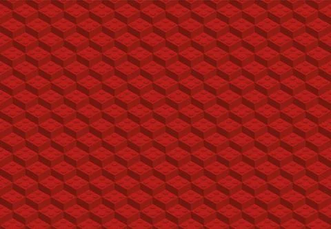 Plastic constructor game seamless pattern. Vector toy brick texture backgroun Stock Illustration