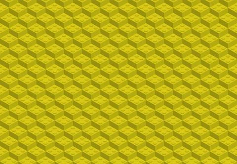 Plastic constructor game seamless pattern. Vector toy brick texture backgroun Illustrazione stock