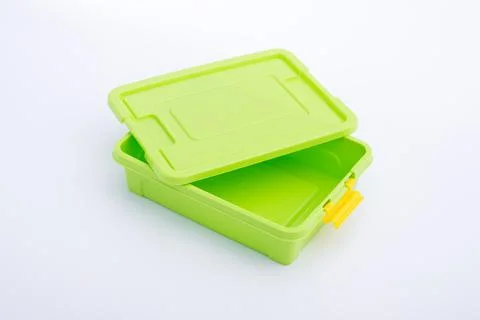 Plastic container box isolated Stock Photos