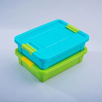 Plastic container box Stock Photos