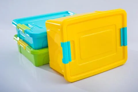 Plastic container box Stock Photos