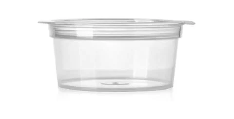 Plastic container for foodstuffs. Stock Photos