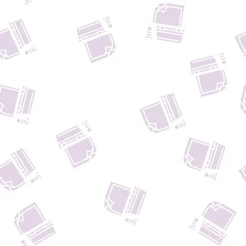 Plastic container glyph seamless pattern Stock Illustration
