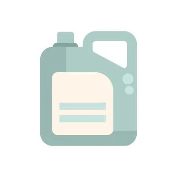 Plastic container with handle and blank label for cleaning products Stockillustratie