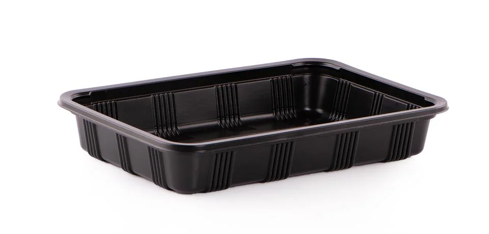 Plastic container isolated on white background Stock Photos
