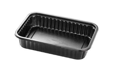 Plastic container isolated on white background Stock Photos