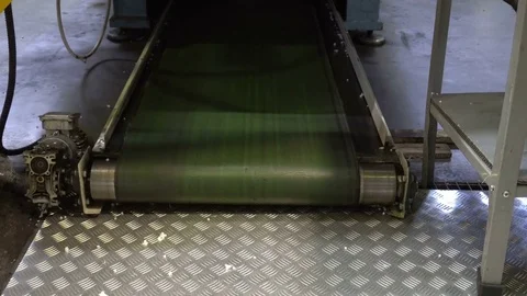 Plastic container on manufacturing line Stock Footage 76898707