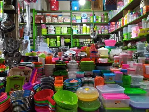 Plastic Container Store 2 Stock Photos