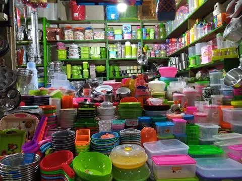 Plastic Container Store 2 Stock Photos
