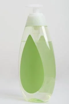Plastic container with transparent gel Foto stock