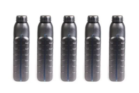 Plastic container on white background Stock Photos