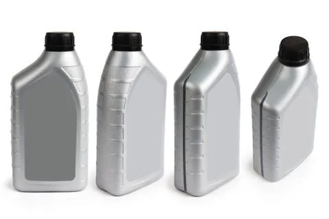 Plastic container on white background Stock Photos