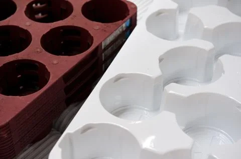 Plastic containers Stock Photos