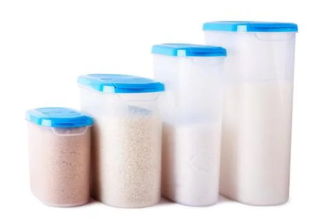 Plastic containers Stock Photos