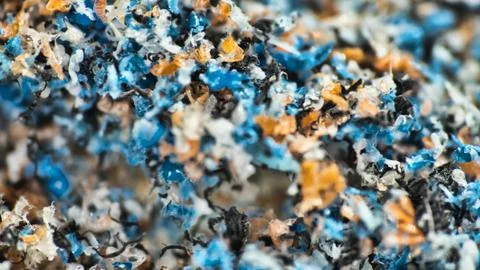 Plastic contamination of water environment Stock Photos