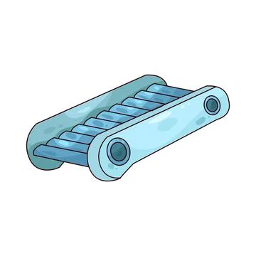 Plastic Conveyor illustration Stock Illustration