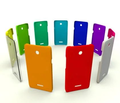 Plastic covers for your phone Stock Illustration