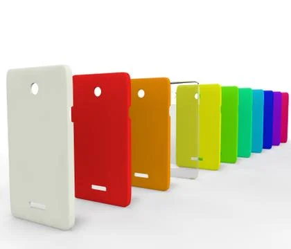Plastic covers for your phone Stock Illustration