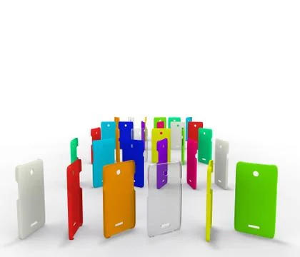 Plastic covers for your phone Stock Illustration