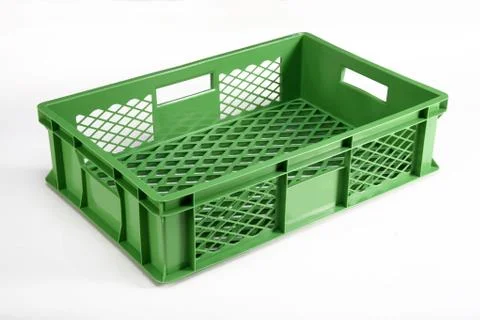 Plastic crate Stock Photos