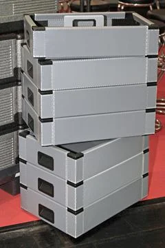Plastic Crates Stack Stock Photos
