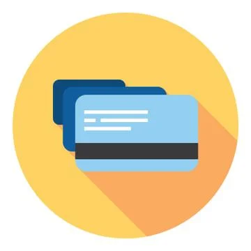 Plastic Credit Cards Stock Illustration