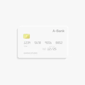 Plastic Credit Stock Illustration