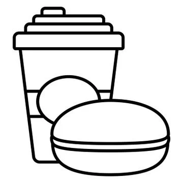 Plastic cup container with candy Stock Illustration