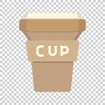 Plastic Cup Flat Icon. Can be used for website UI and mobile applications. Stock Illustration