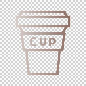 Plastic Cup Gradient Icon. Can be used for website UI and mobile applications イラスト素材