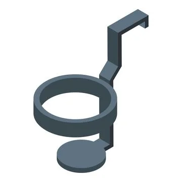 Plastic cup holder icon isometric vector. Craft product Stock Illustration
