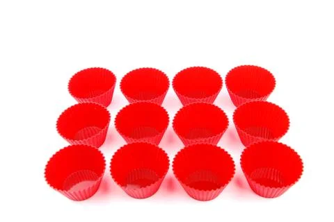 Plastic cups Foto stock