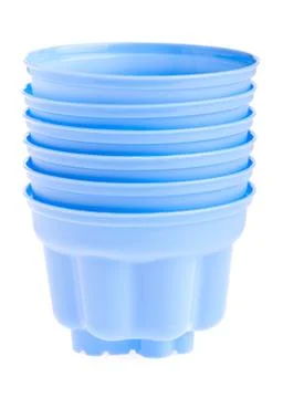 Plastic cups Stock Photos