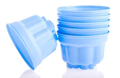 Plastic cups Stock Photos